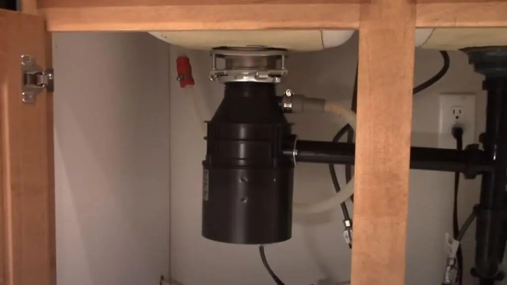 Garbage disposal under the sink