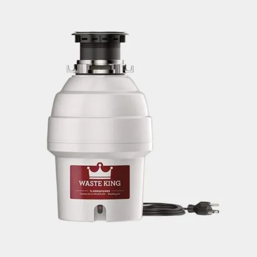 Waste King L-3300 Garbage Disposal with Power Cord, 3/4 HP