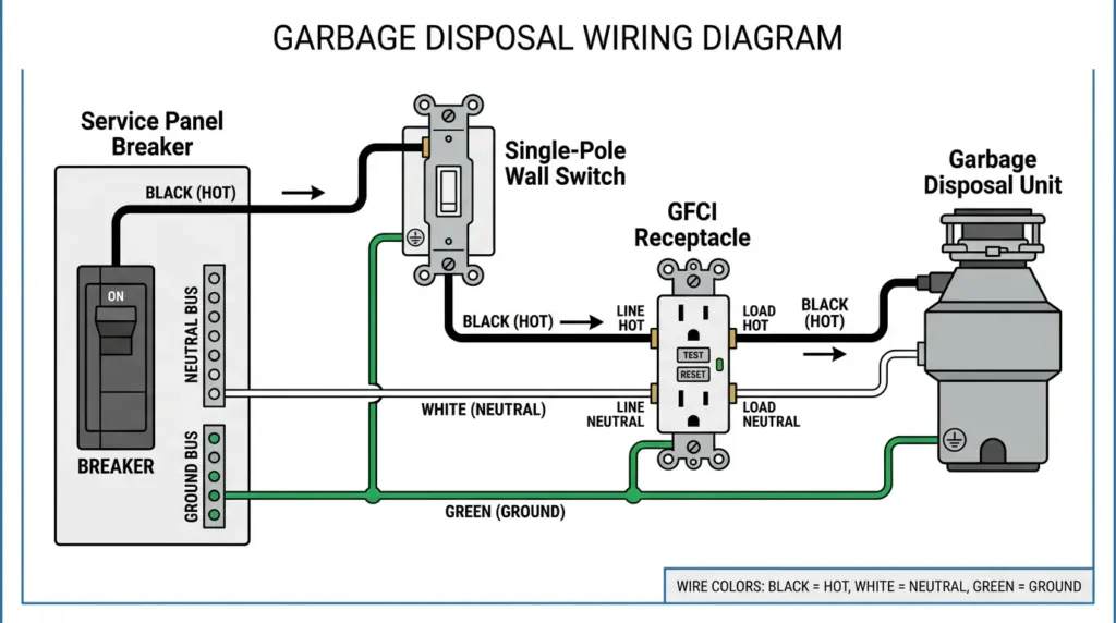 Garbage Disposal Wiring Diagram