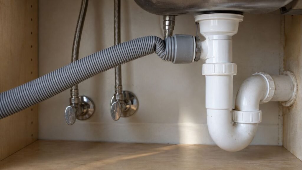drain hose (kink, clog, damage, high loop)