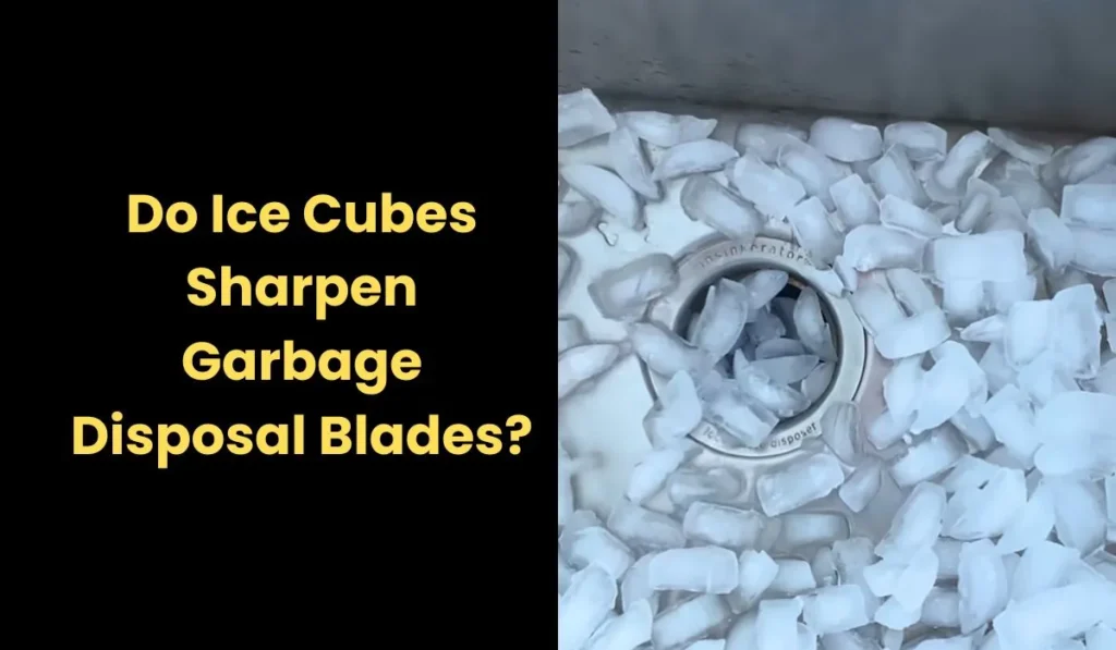 Do Ice Cubes Sharpen Garbage Disposal Blades?