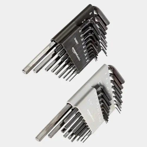 Amazon Basics Hex Key Set (Metric & SAE, 36-Piece Set with Storage Case)