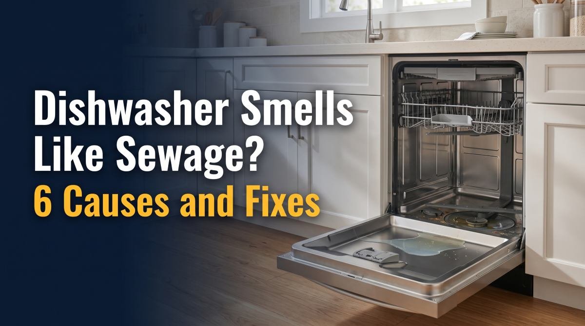 Dishwasher Smells Like Sewage? 6 Causes and Fixes